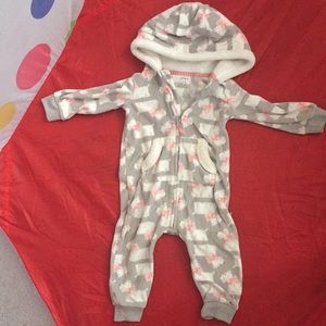 Dog printed onesie